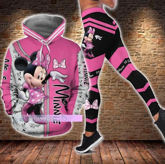 Minnie Hoodie, Disney Minnie Leggings, Minnie Mouse Hoodie, Cartoon Movie