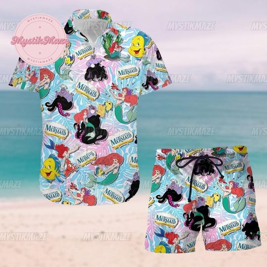 Princess Button Shirt, Princess Swim Short, Witch Button Shirt, Witch Summer
