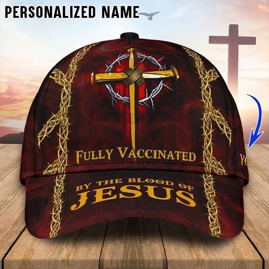 Custom name Jesus 3D All Over Print cap, warrior of Christ cap, Knight Templar, Jesus gift for Dad