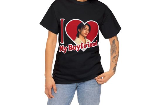 SKZ Hyunjin I Love My Boyfriend Shirt, Stray Kids Hyunjin Photo Merch