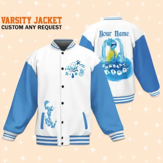 Personalize Disney Elenmental Wade Baseball Jacket, For disney fan, Custom Disney Jacket