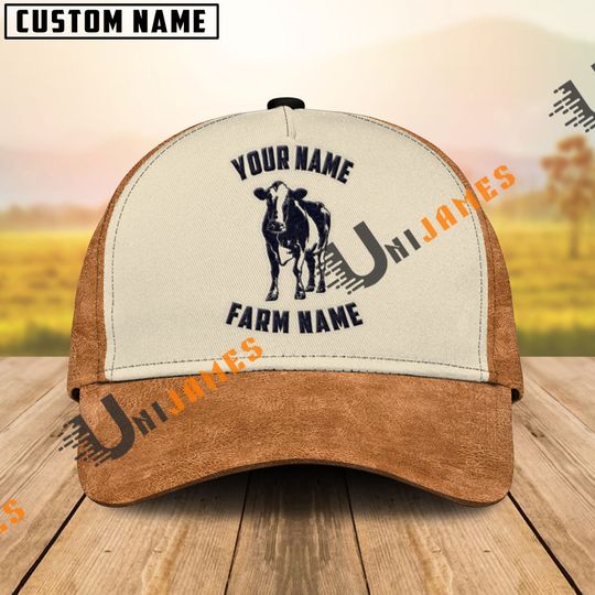 Holstein Embroidered Name and Printed Cap
