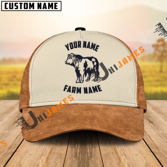 Black Angus Embroidered Name and Printed Cap