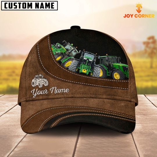 Tractor Happiness Customized Name Cap