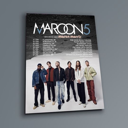 Poster Maroon 5 East Coast Summer 2024