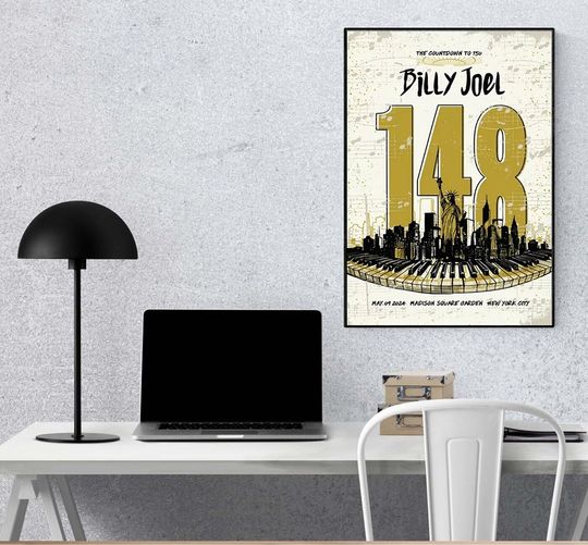 Billy Joel May 9 2024 Madison Square Garden New York NY Poster