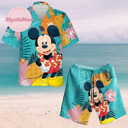 Mouse Hawaiian Shirt, Mouse Swim Short, Mouse  Button Shirt, Mouse Mouse