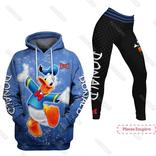 Donald Duck 3D Hoodies,  Donald Leggings, Donald Duck Unisex Hoodies