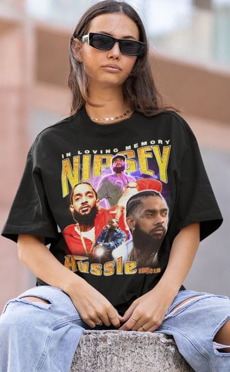 Nipsey Hussle Hiphop TShirt, Nipsey Hussle RnB Rapper, Nipsey Hussle Shirt