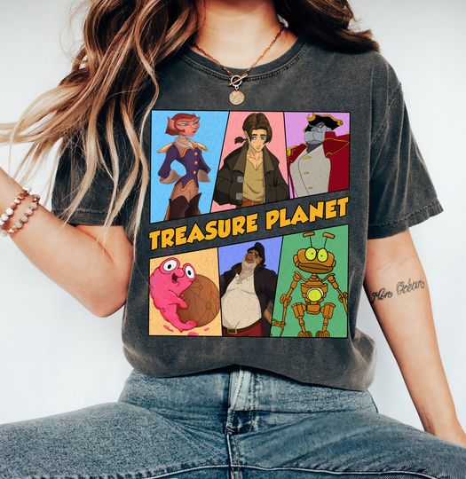 Disney Treasure Planet Retro Characters Group Shirt, Disneyland WDW Matching Family Shirt