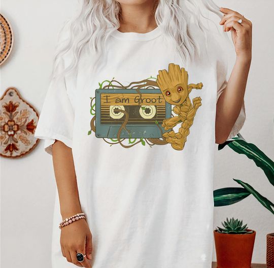 Guardians of the Galaxy I Am Groot Mixtape T-Shirt, Disneyland Family Matching Shirt