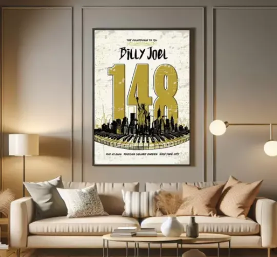 Billy Joel May 9 2024 Madison Square Garden New York NY Poster