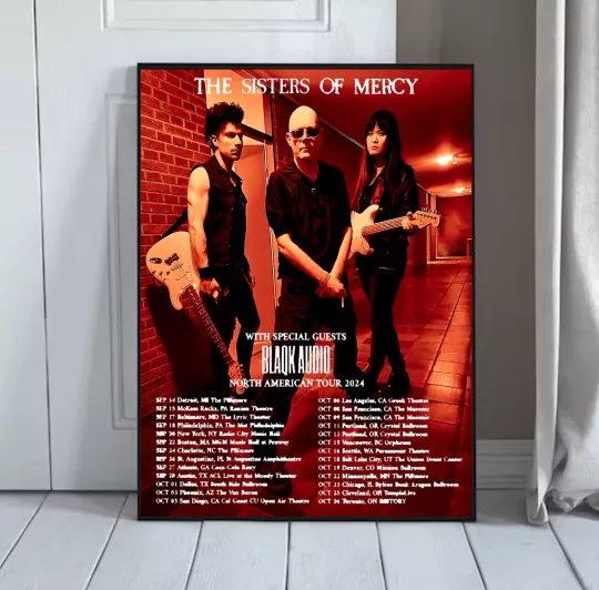 The Sisters of Mercy 2024 Tour Poster