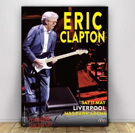 Eric Clapton Announces Limited Uk & Ireland Tour 2024 Poster