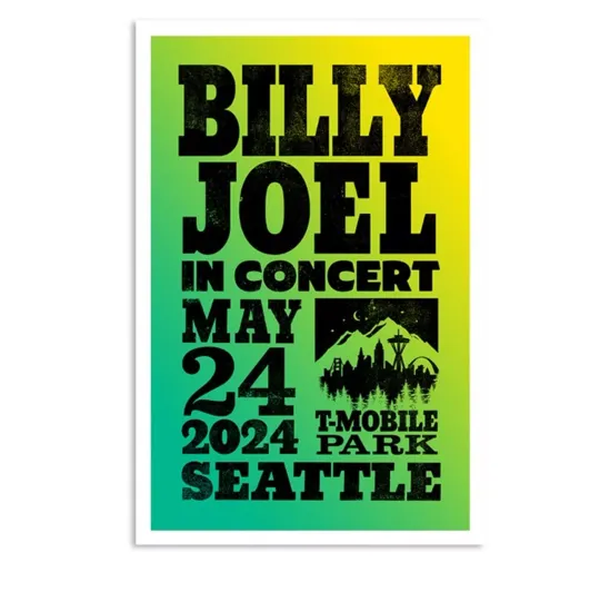 Billy Joel At Safeco Field In Seattle WA On May 24 2024 Poster