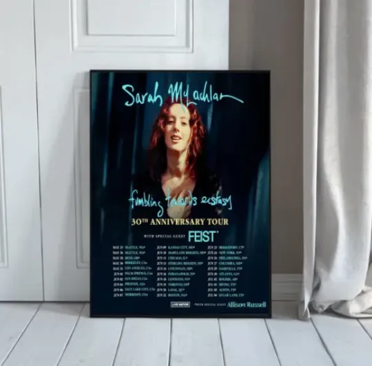 Sarah McLachlan Fumbling Towards Ecstasy 30th Anniversary Tour 2024 Poster