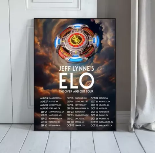 Jeff Lynne's ELO Over and Out FINAL Tour 2024 Poster