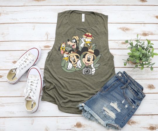 DISNEY Inspired Animal Kingdom Tank, Safari Mickey