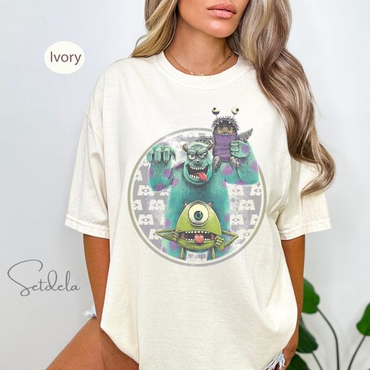 Disney Monster Comfort Colors Shirt, Disney Pixar Shirt, Mike And Sulley Shirt