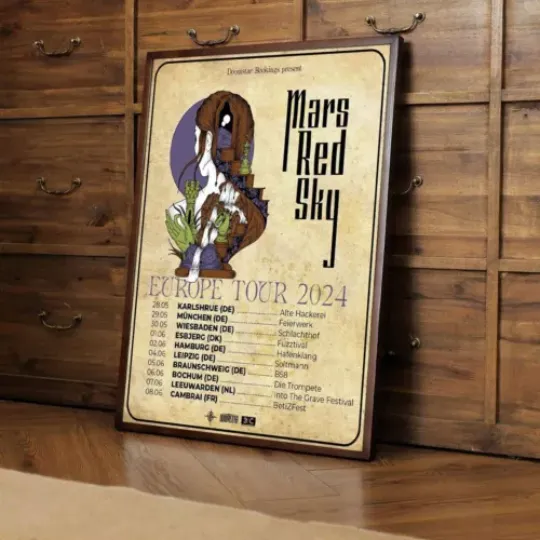 Mars Red Sky - Tour 2024 poster - concert