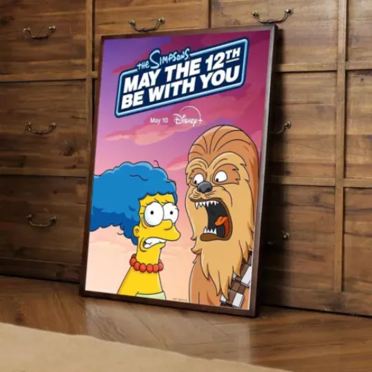The Simpsons short May The 12th Be With You poster