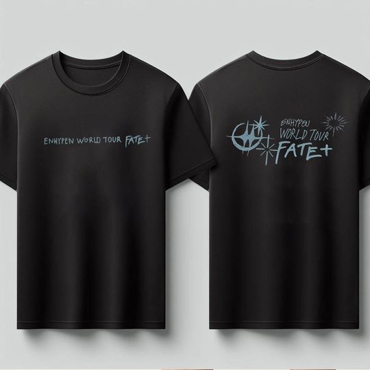 En World Tour Fate Plus Tshirt, Enhypen Fate World Tour In Us Shirt