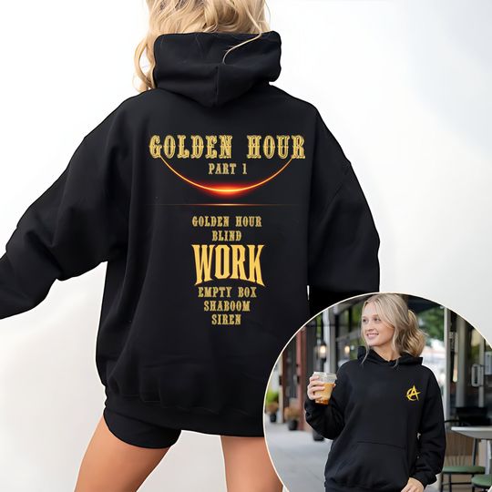 ATEEZ Golden Hour Tracklist Hoodie, Kpop Hoodie, Kpop Merch, Music Shirt