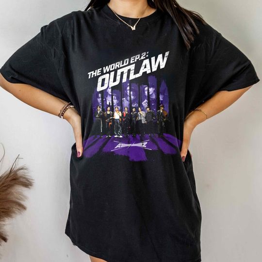 Ateez Outlaw Tshirt, The World Ep2: Outlaw Merch, Ateez World Tour T-shirt