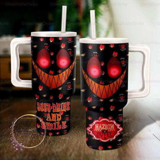Hazbin Hotel 40oz Tumbler, Hazbin Hotel Tumbler, Hazbin Hotel Gift