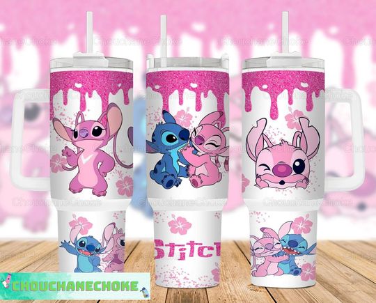 Stitch Angel 40oz Tumbler, Stitch 40oz Tumbler, Angel 40oz Tumbler