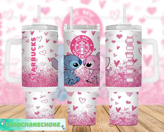 Stitch Angel 40oz Tumbler, Stitch Angel Tumbler, Stitch 40oz Tumbler