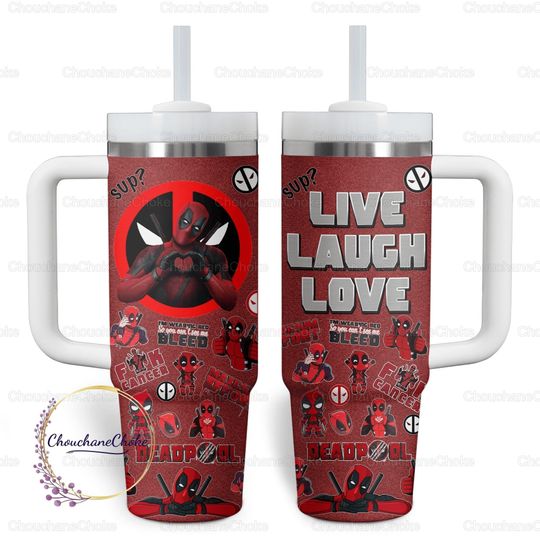 Deadpool 40oz Tumbler, Deadpool Tumbler, Deadpool Gift