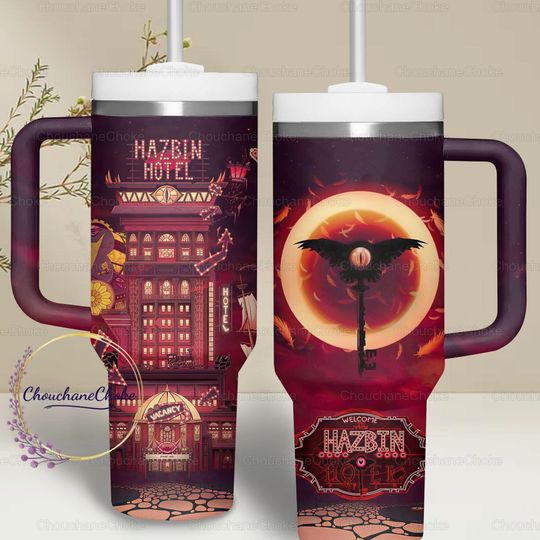 Hazbin Hotel 40oz Tumbler, Hazbin Hotel Tumbler, Hazbin Hotel Gift