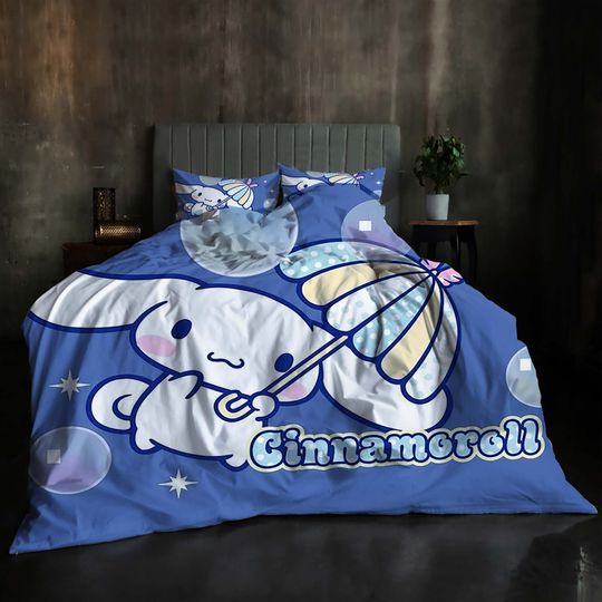 Christmas Cinnamoroll Bedding Set, Home Decor