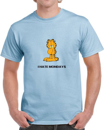 I Hate Mondays Garfield Tv Show Fan T Shirt