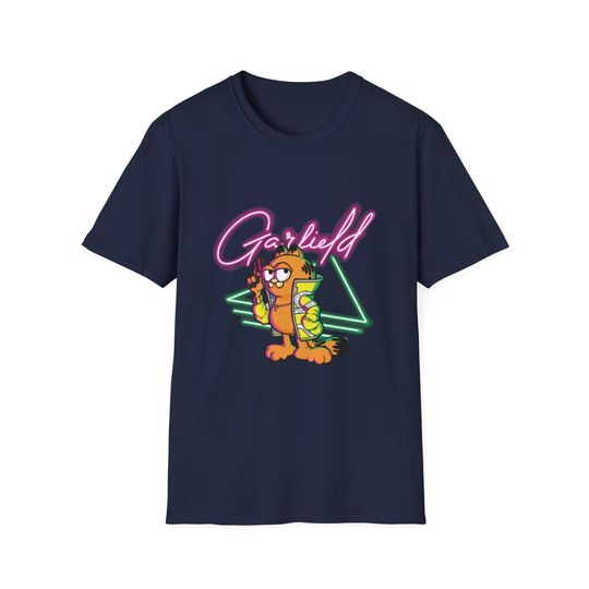 Funny Garfield Cyberpunk Parody T-Shirt