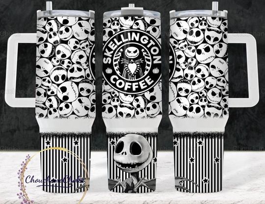Jack Skellington 40oz Tumbler, Jack Skellington Tumbler
