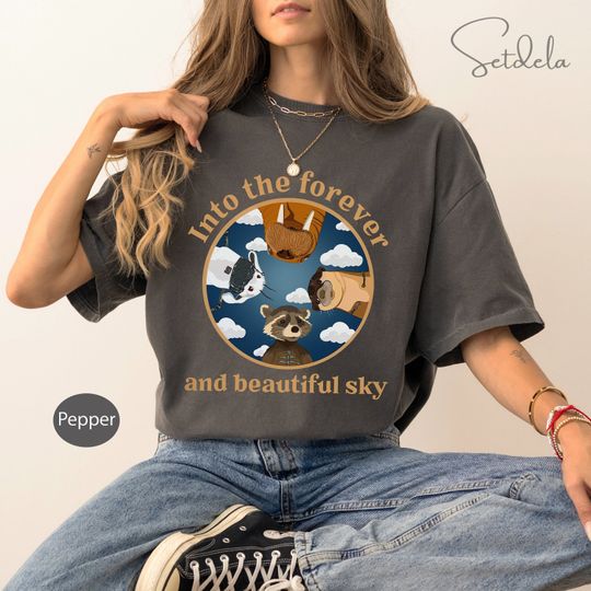 Into The Forever And Beautiful Sky Shirt, Rocket Raccoon And Friends, Lylla Rocket Teefs Floor Shirt, Guardians Of the Galaxy 3 Tee