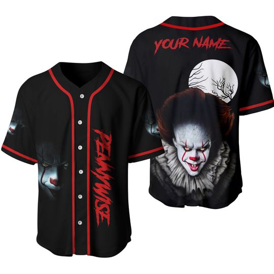 Personalized Name Pennywise Baseball Jersey