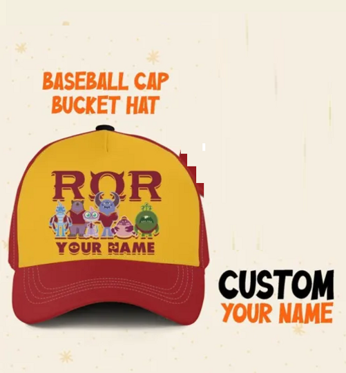 Custom Monster University ROR Team Cap, Disney Castle Family Hat Disney Vacation Hat