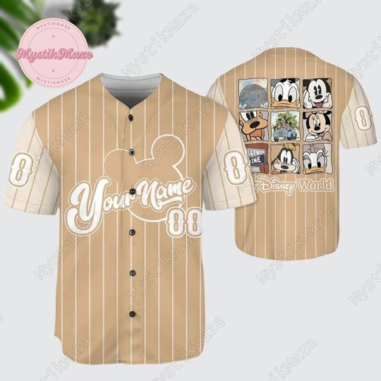 Personalized Mickey Mouse Jersey, Mickey Disney Jersey Shirt, Mickey Mouse Jersey