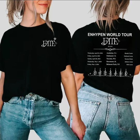 Enhypen Fate Plus World Tour, En World Tour Fate 2024 Shirt
