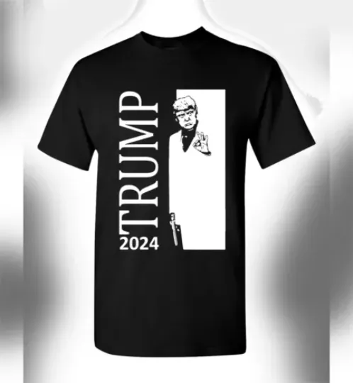 Trump 2024 T-Shirt Scarface Crossover President Donald Keep America Great MAGA