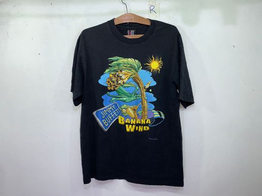 Vintage Jimmy Buffett Banana Wind Tour 1996 American Singer Songwriter L size
