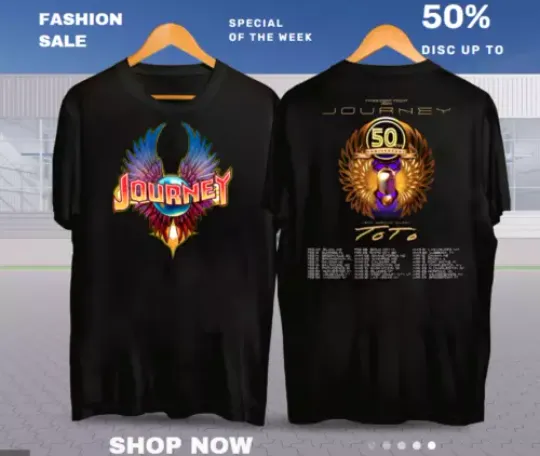 Journey Freedom Tour 2024 Shirt, Journey With Toto 2024 Concert Shirt