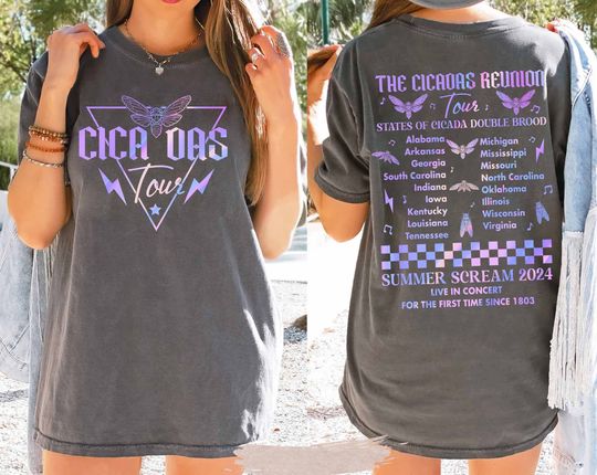 Cicadas Tour Shirt, Summer Scream 2024 Concert Comeback Shirt