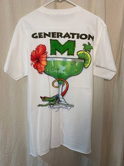 Vintage 2000s Jimmy Buffett Margaritaville Lizard Gecko Island Graphic Shirt