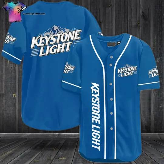 Personalized Keystone Light Beer All Over Print Baseball Shirt Best Gift