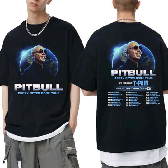 Discover Pitbull - Party After Dark Tour 2024 Shirt, Pitbull Fan Shirt