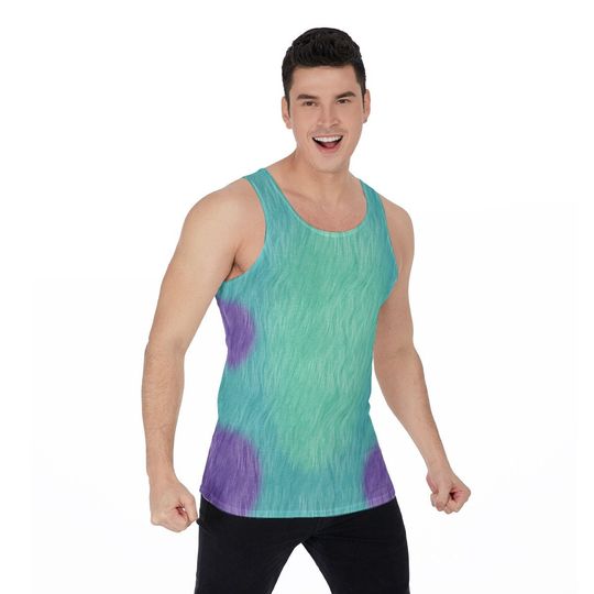Sulley Monsters Inc. 3D Tank Top, Disney Running Cosplay